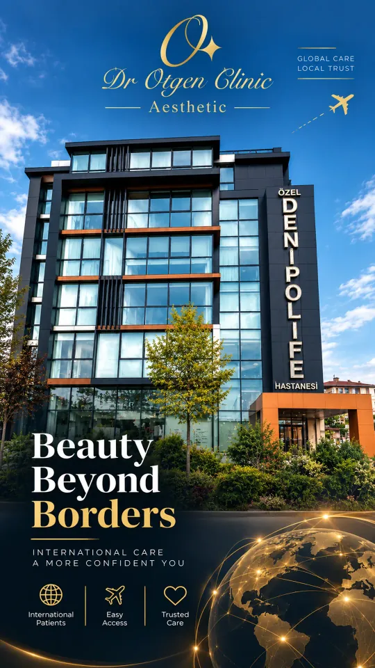 Dr Otgen Clinic klinik binası ve uluslararası hasta karşılama – Beauty Beyond Borders Instagram Reel kapağı